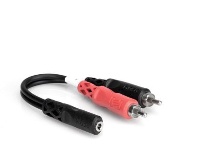 Hosa Stereo Breakout 3.5 mm TRSF to Dual RCA, YMR197 Discount