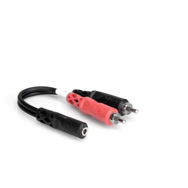 Hosa Stereo Breakout 3.5 mm TRSF to Dual RCA, YMR197 Discount