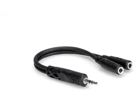 Hosa Y Cable 3.5 mm TRS to Dual 3.5 mm TRSF, YMM232 Online now