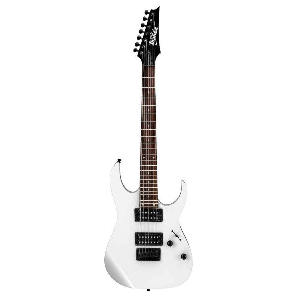 Ibanez GIO GRG7221 7-String Guitar - WHITE For Sale