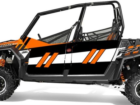 Trail Armor GenX Four Door Graphics Kit - 2014 RZR 4 900 EPS Orange Madness LE Online Hot Sale