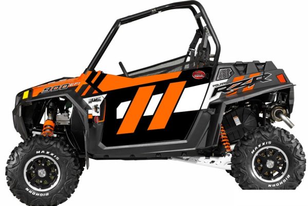 Trail Armor GenX Two Door Graphics Kit - 2014 RZR 900 Orange Madness For Discount