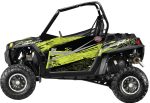 Trail Armor GenX Two Door Graphics Kit - 2013 RZR XP 900 Stealth Black Evasive Green Sale