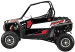 Trail Armor SLIMLINE Two Door Graphics Kit - 2013 RZR XP 900 EPS Walker Evans Black-White LE Sale